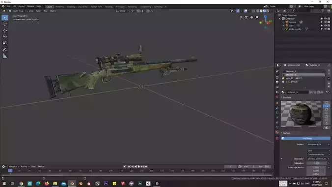 3D  Model of Gun M24