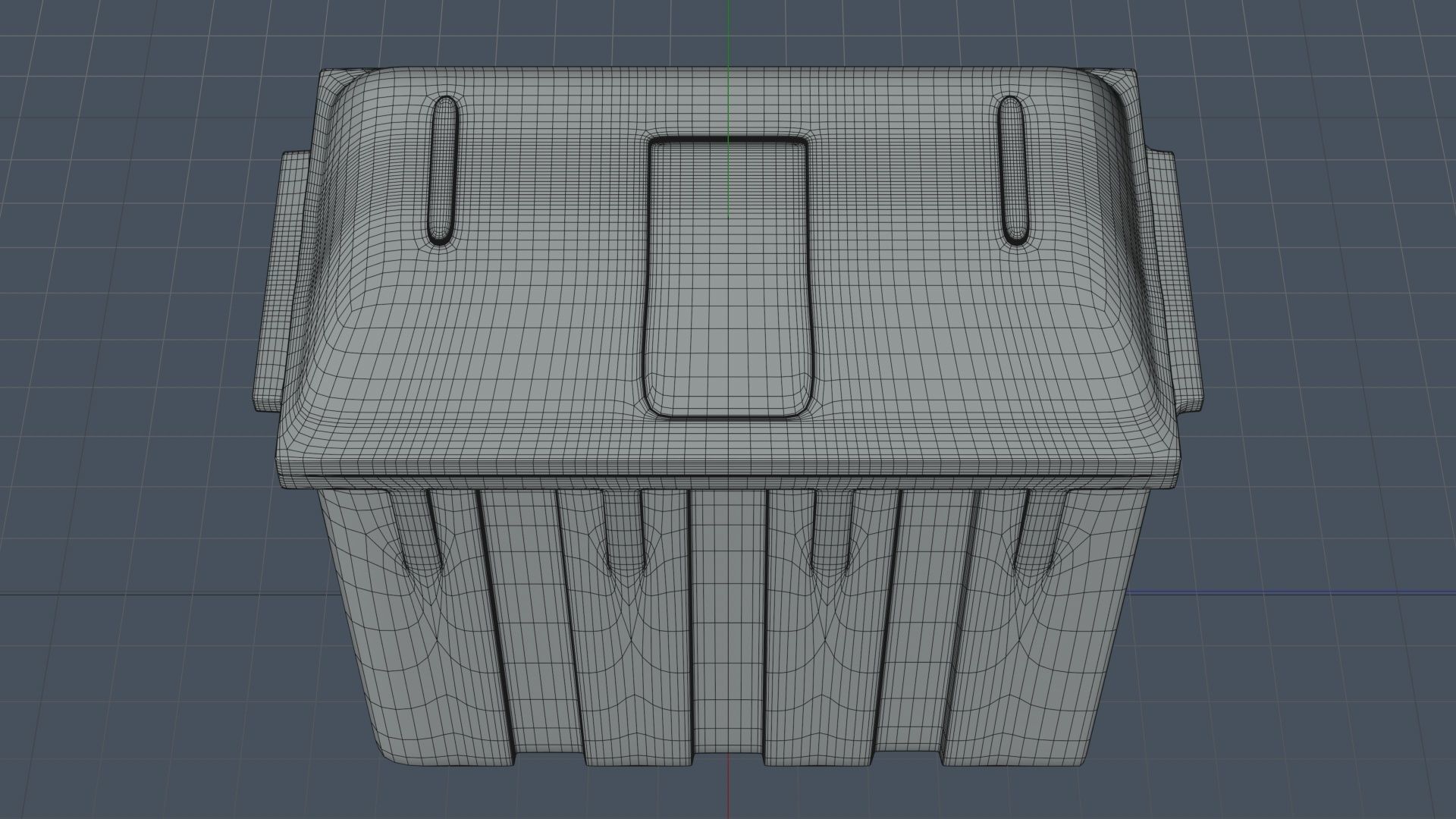 Metal Big Garbage Container 3D model_6