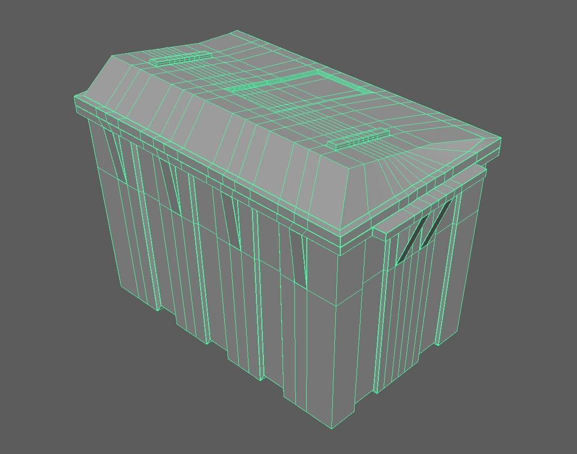 Metal Big Garbage Container 3D model_8