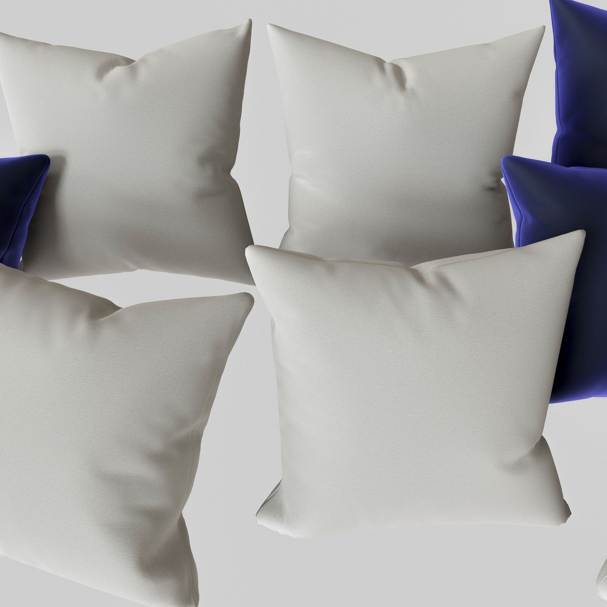 Pillow set of pillows 3D model_2