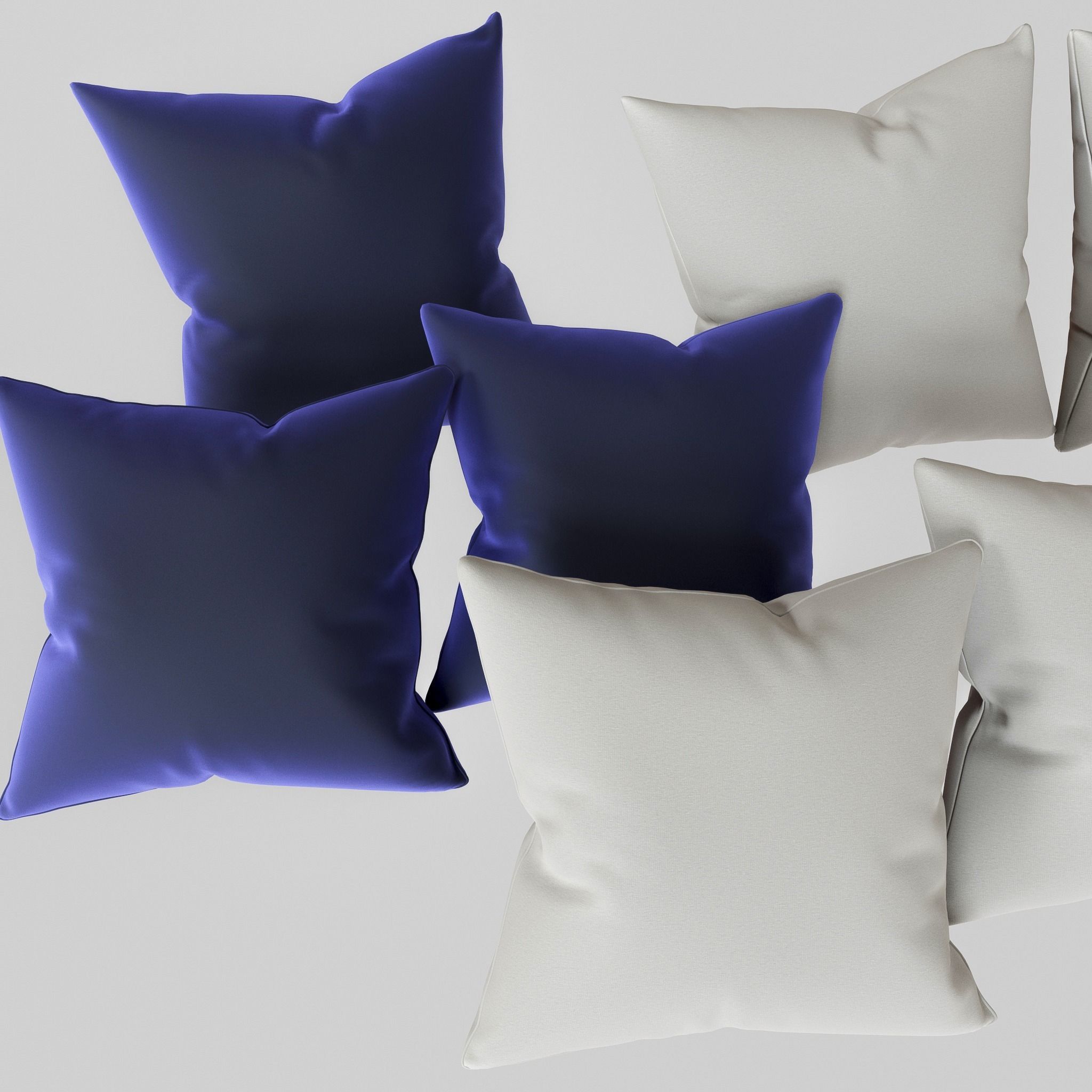 Pillow set of pillows 3D model_4