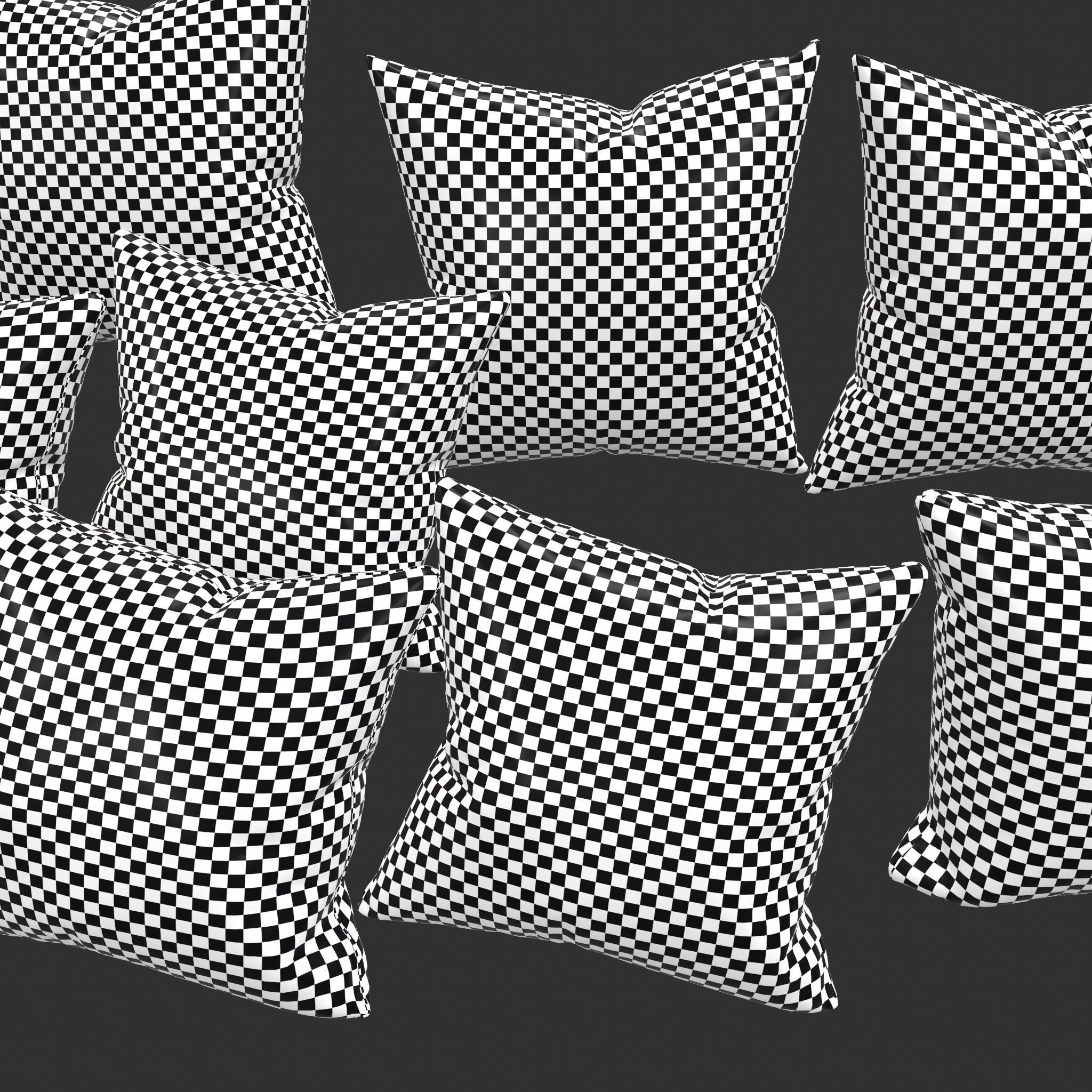 Pillow set of pillows 3D model_12