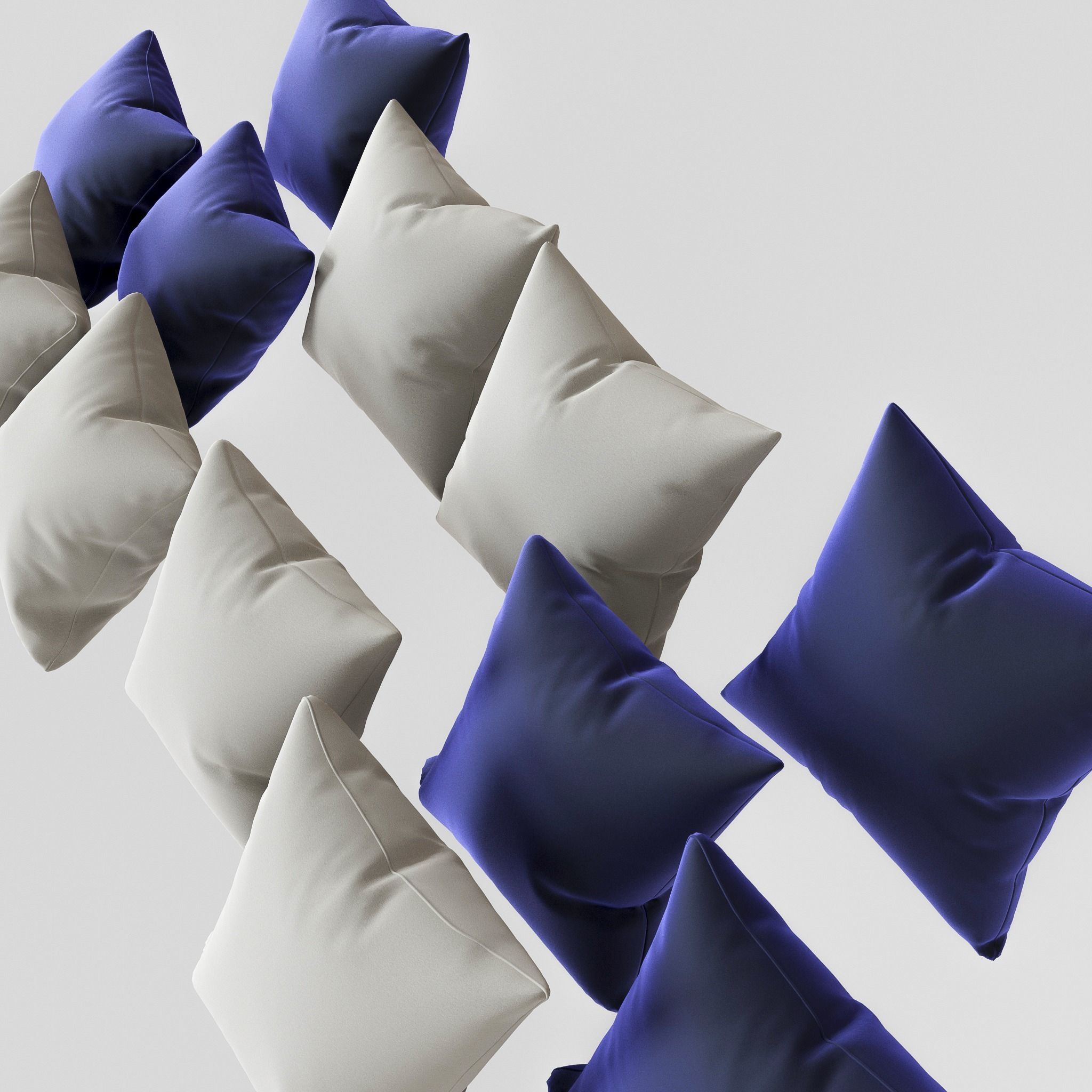 Pillow set of pillows 3D model_7