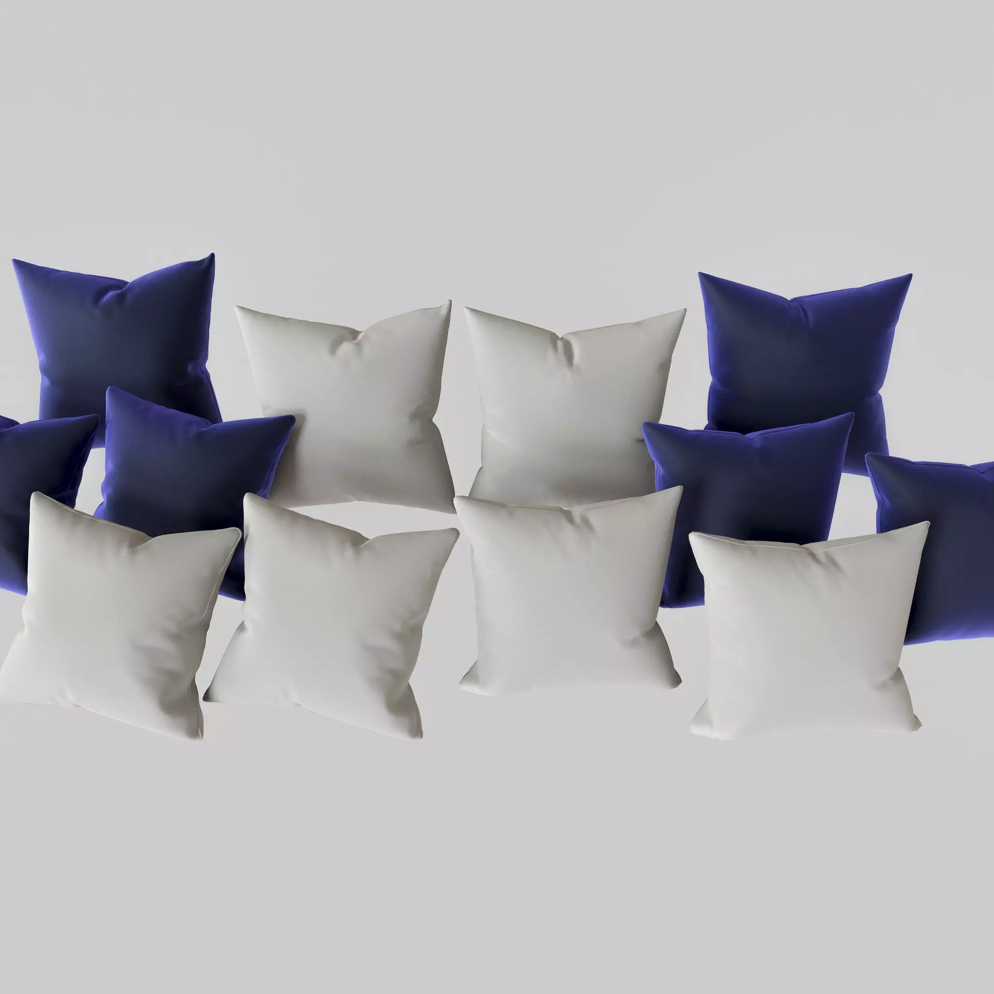 Pillow set of pillows 3D model_0