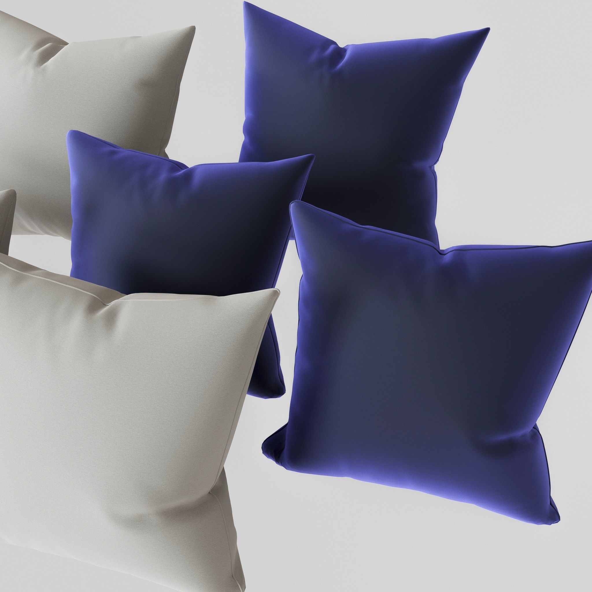 Pillow set of pillows 3D model_3