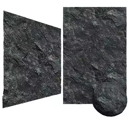 Black Rock  with 6k High Tileable  CoronaVray