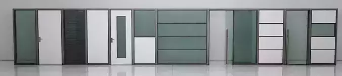 Modular Glass Panel Wall