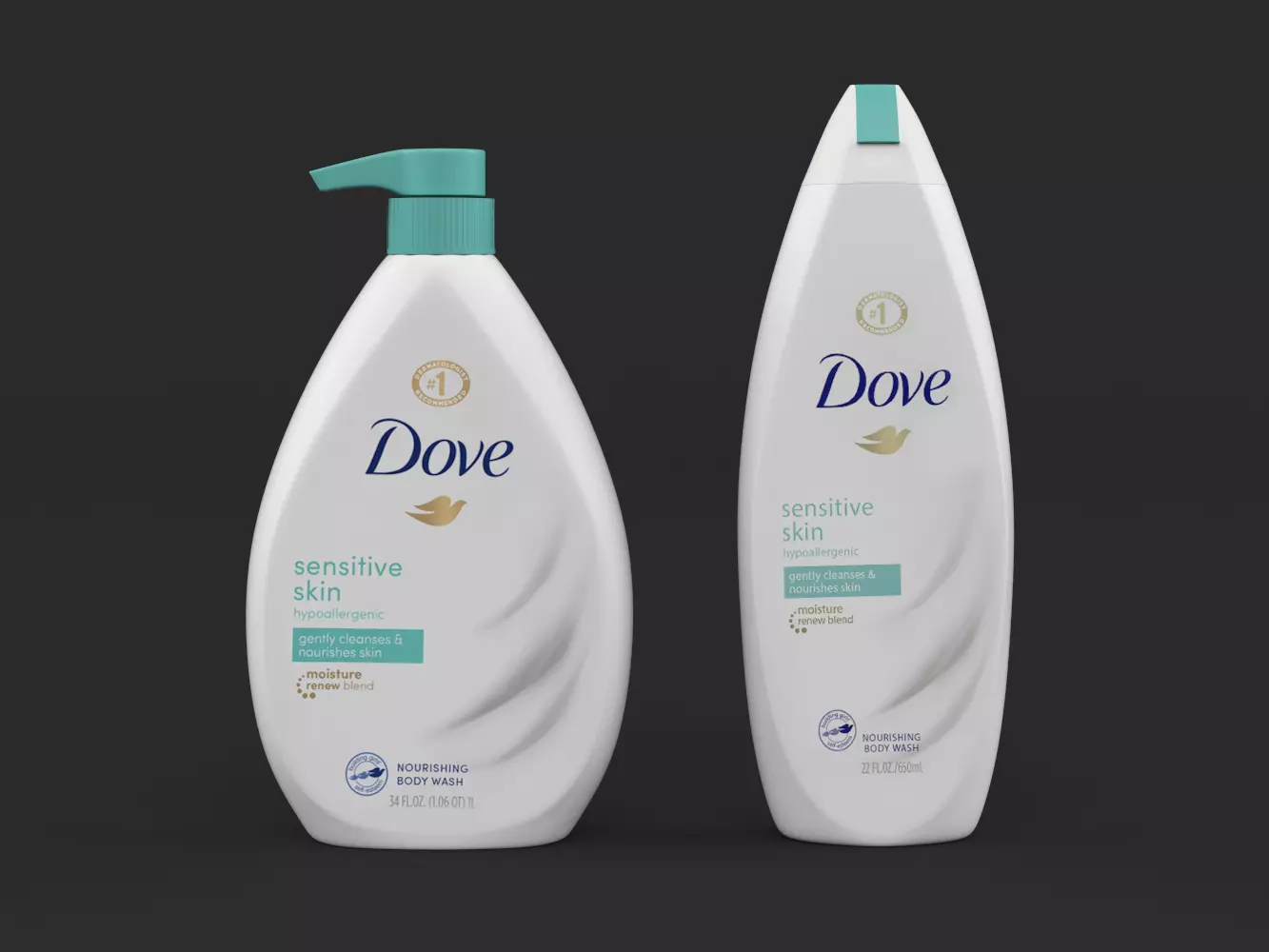 Dove Body Wash 3D model
