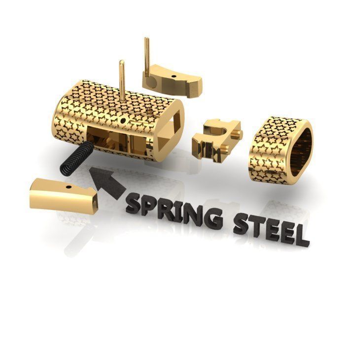 MEN LEATHER BRACELET 3D print model_4