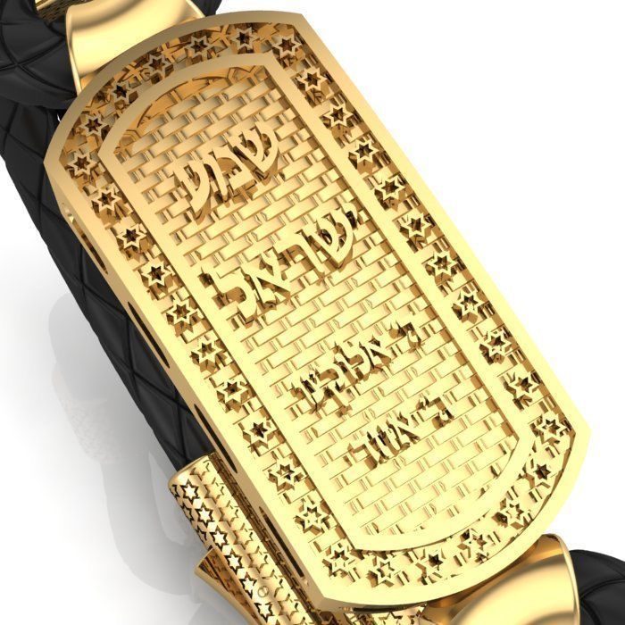 MEN LEATHER BRACELET 3D print model_9