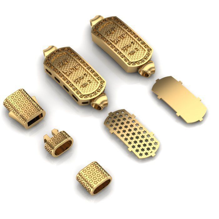 MEN LEATHER BRACELET 3D print model_11