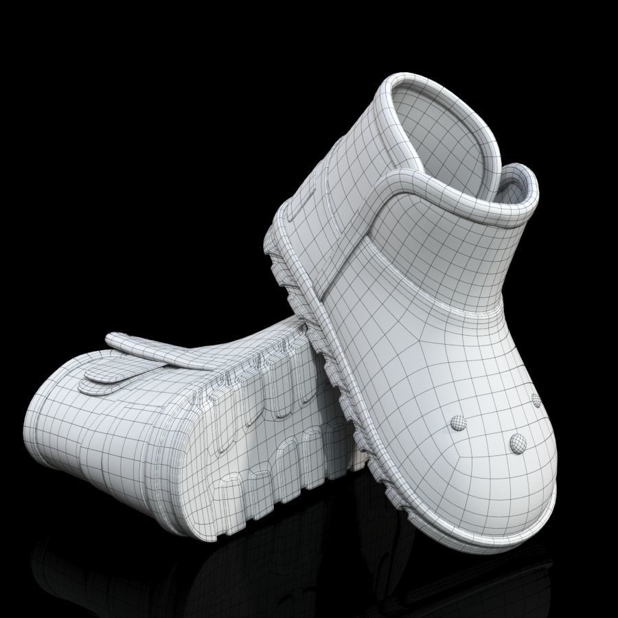 Children Cartoon Boots 3D model_10