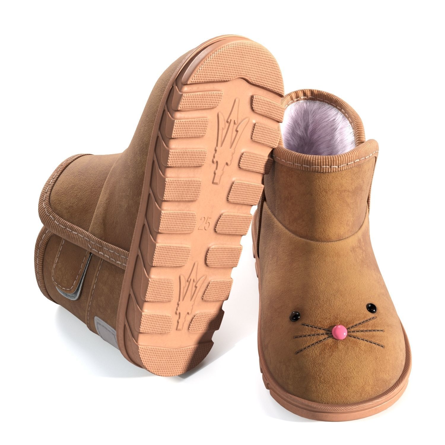Children Cartoon Boots 3D model_2