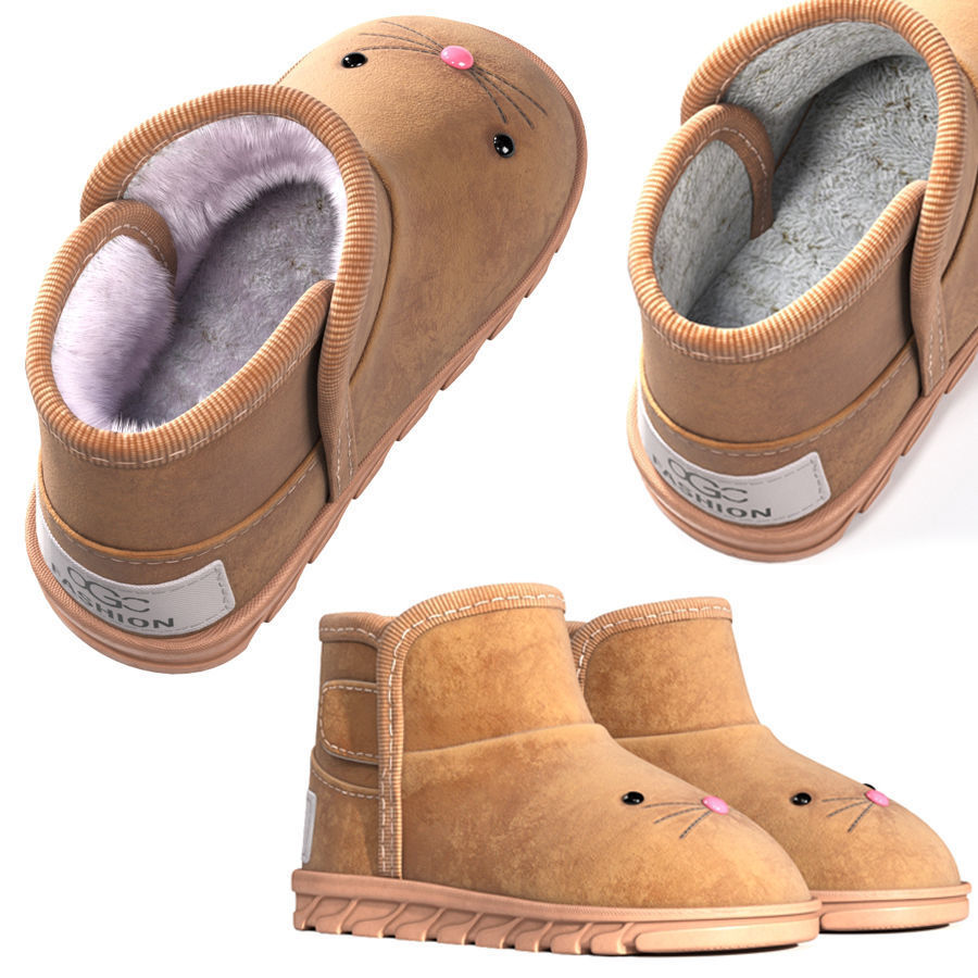 Children Cartoon Boots 3D model_1
