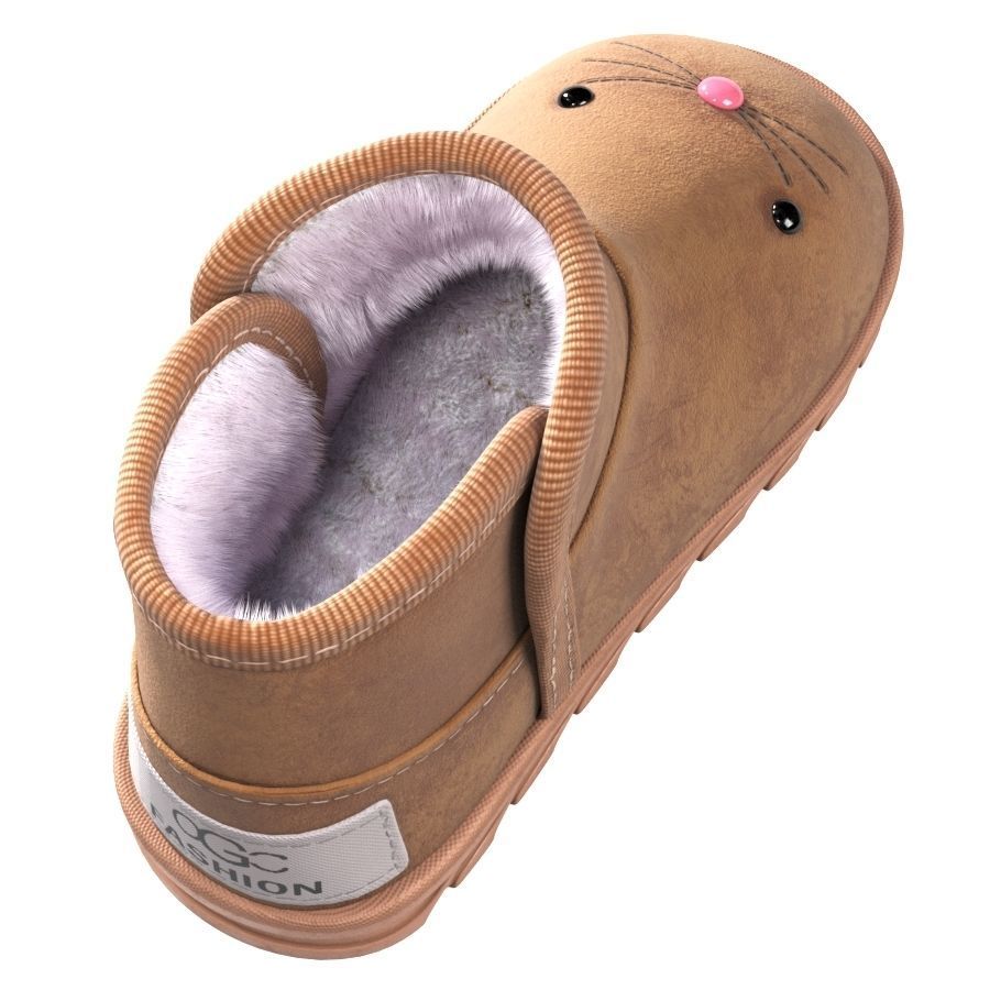 Children Cartoon Boots 3D model_6