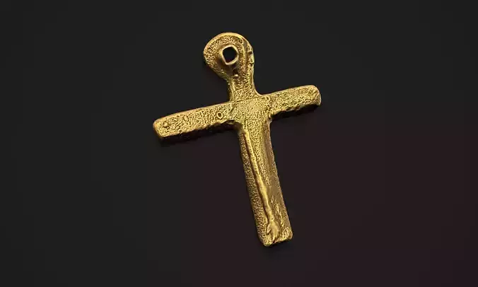 Oak Island Cross Pendant 3D print model