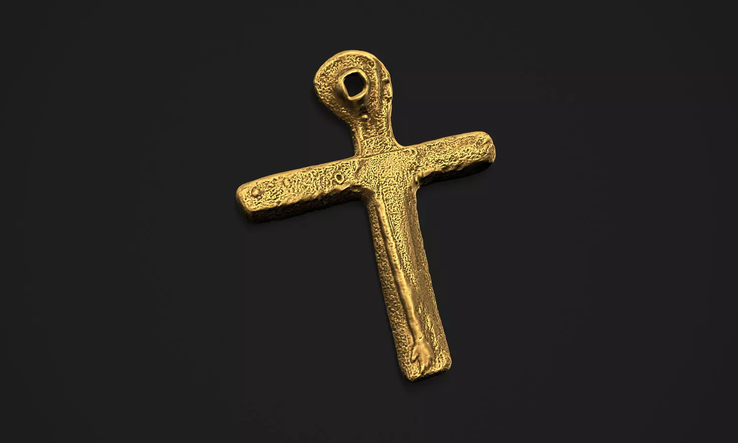 Oak Island Cross Pendant 3D print model_0