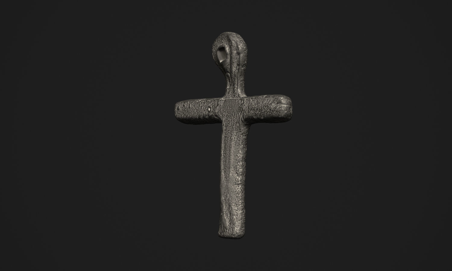 Oak Island Cross Pendant 3D print model_22