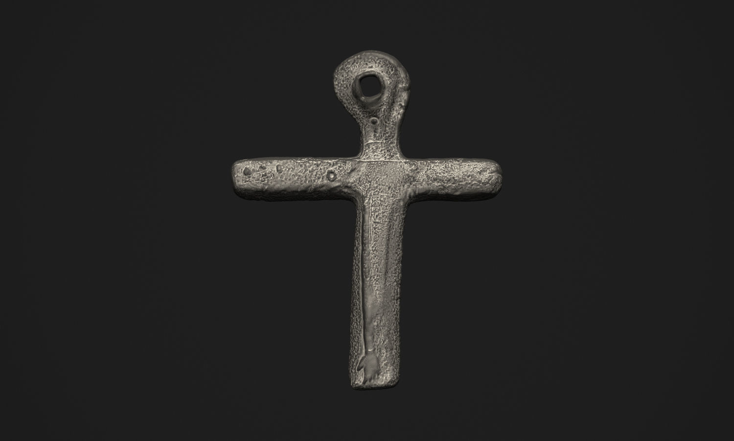 Oak Island Cross Pendant 3D print model_9