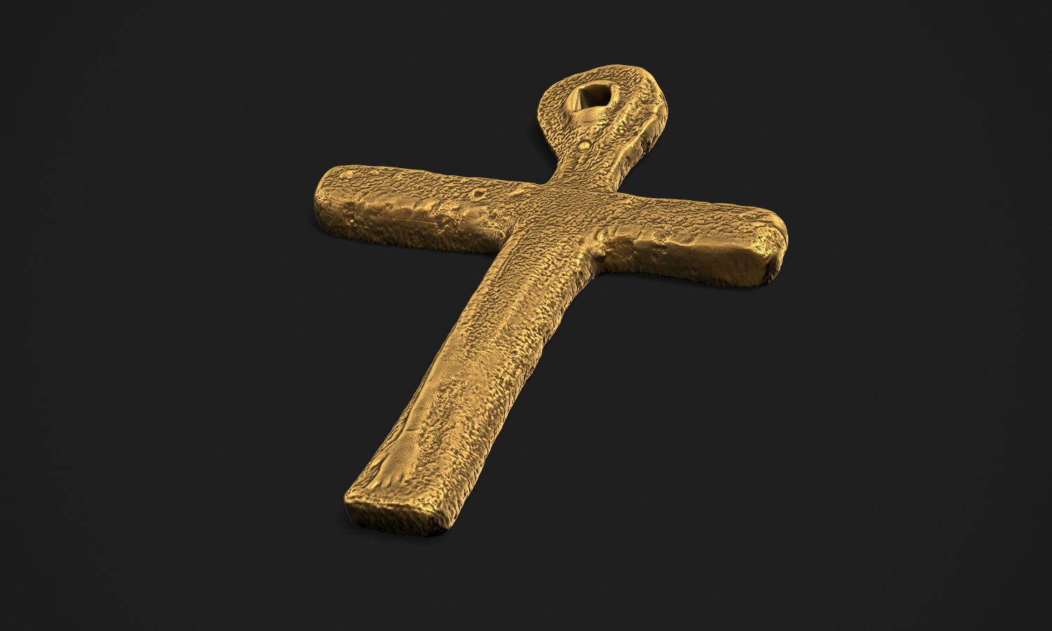 Oak Island Cross Pendant 3D print model_4