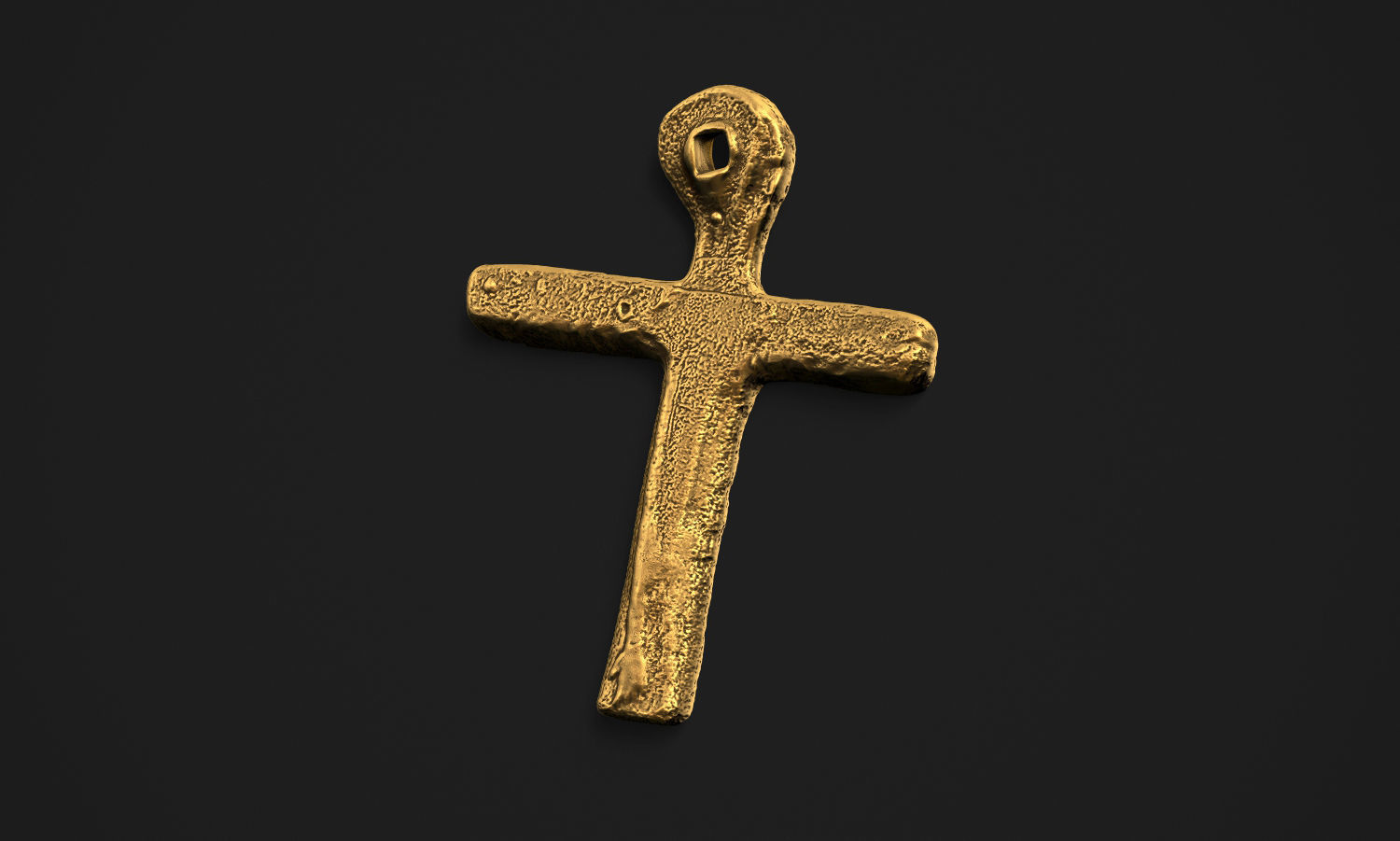 Oak Island Cross Pendant 3D print model_2