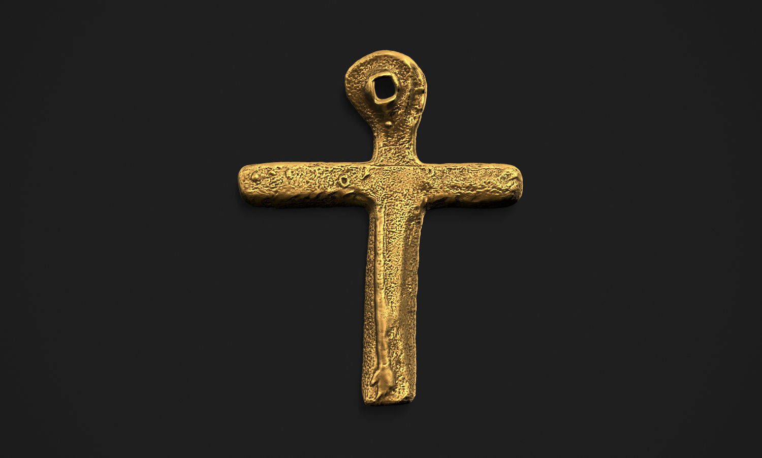 Oak Island Cross Pendant 3D print model_3