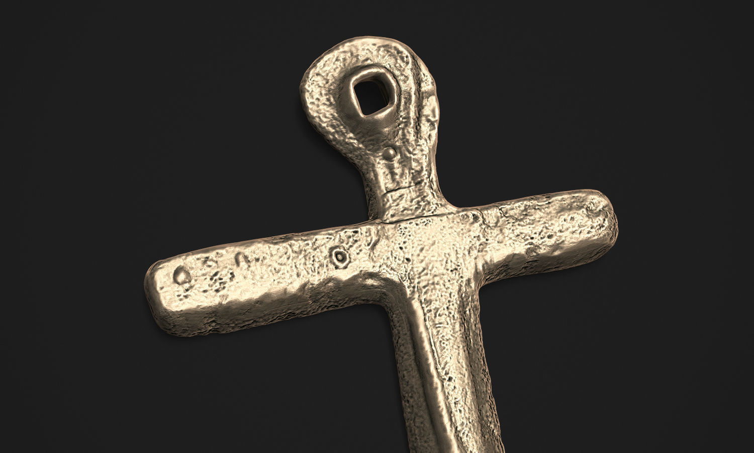 Oak Island Cross Pendant 3D print model_8