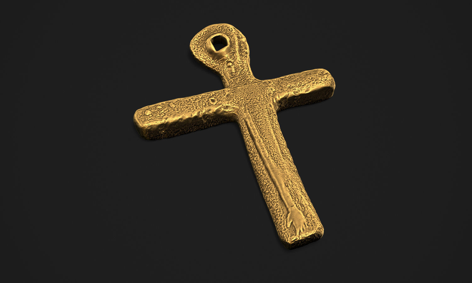 Oak Island Cross Pendant 3D print model_5