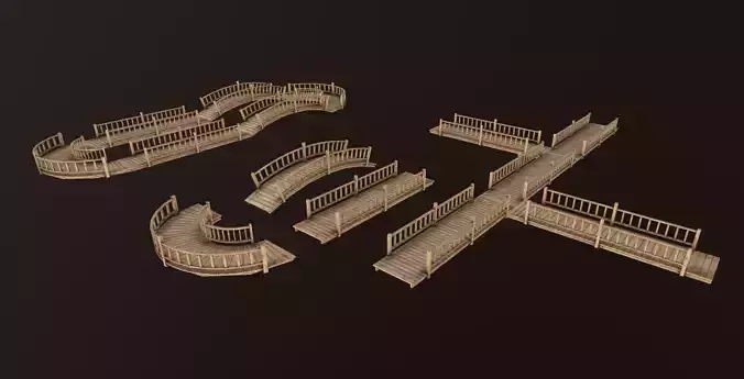 modular wooden bridge