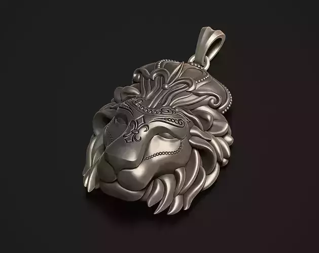 Ancient Lion Pendant
