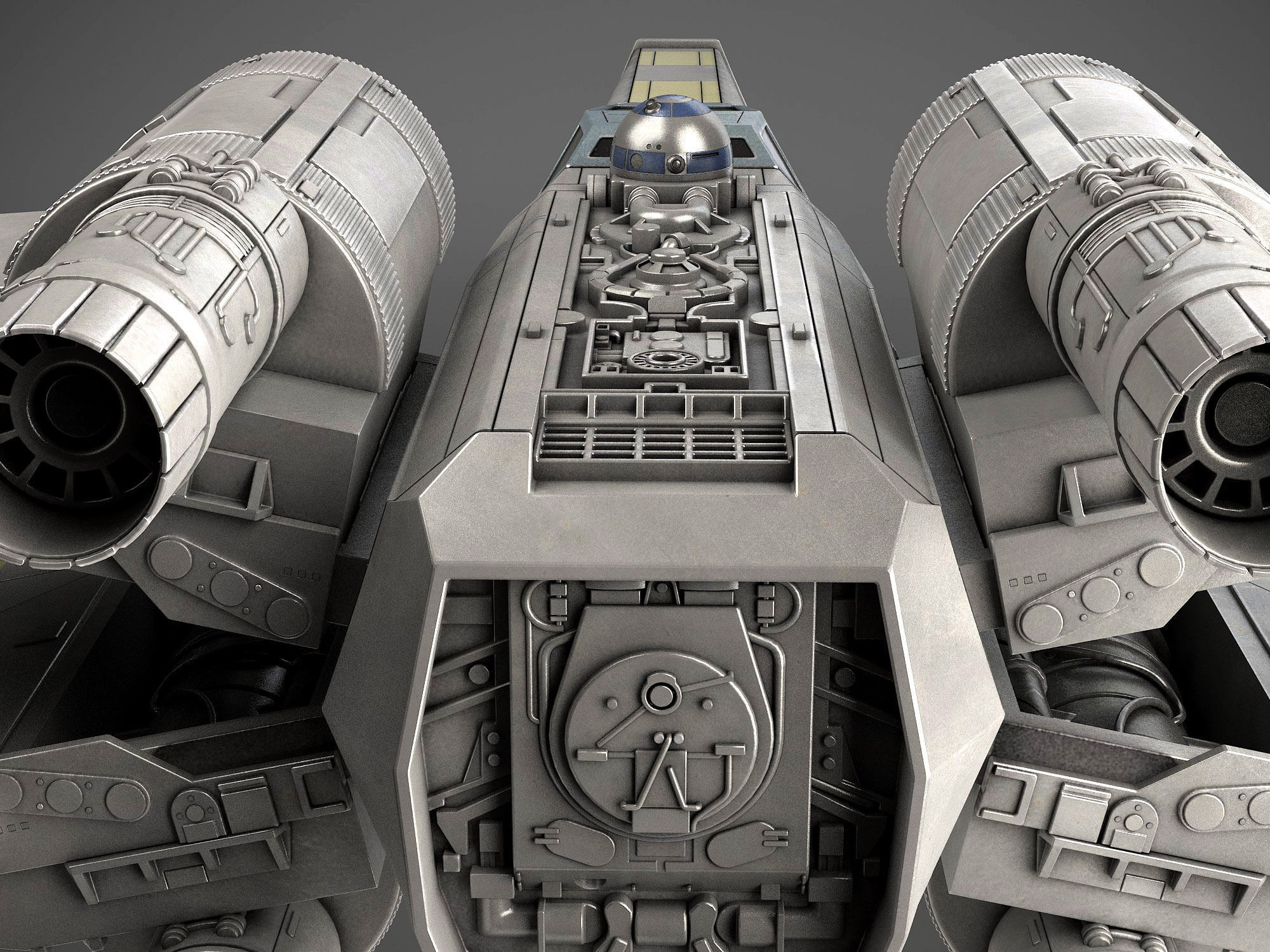 Star Wars X-Wing Fighter mk1 3D model_9