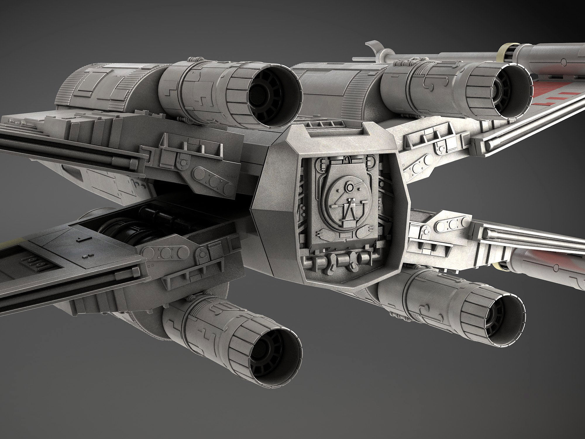 Star Wars X-Wing Fighter mk1 3D model_5