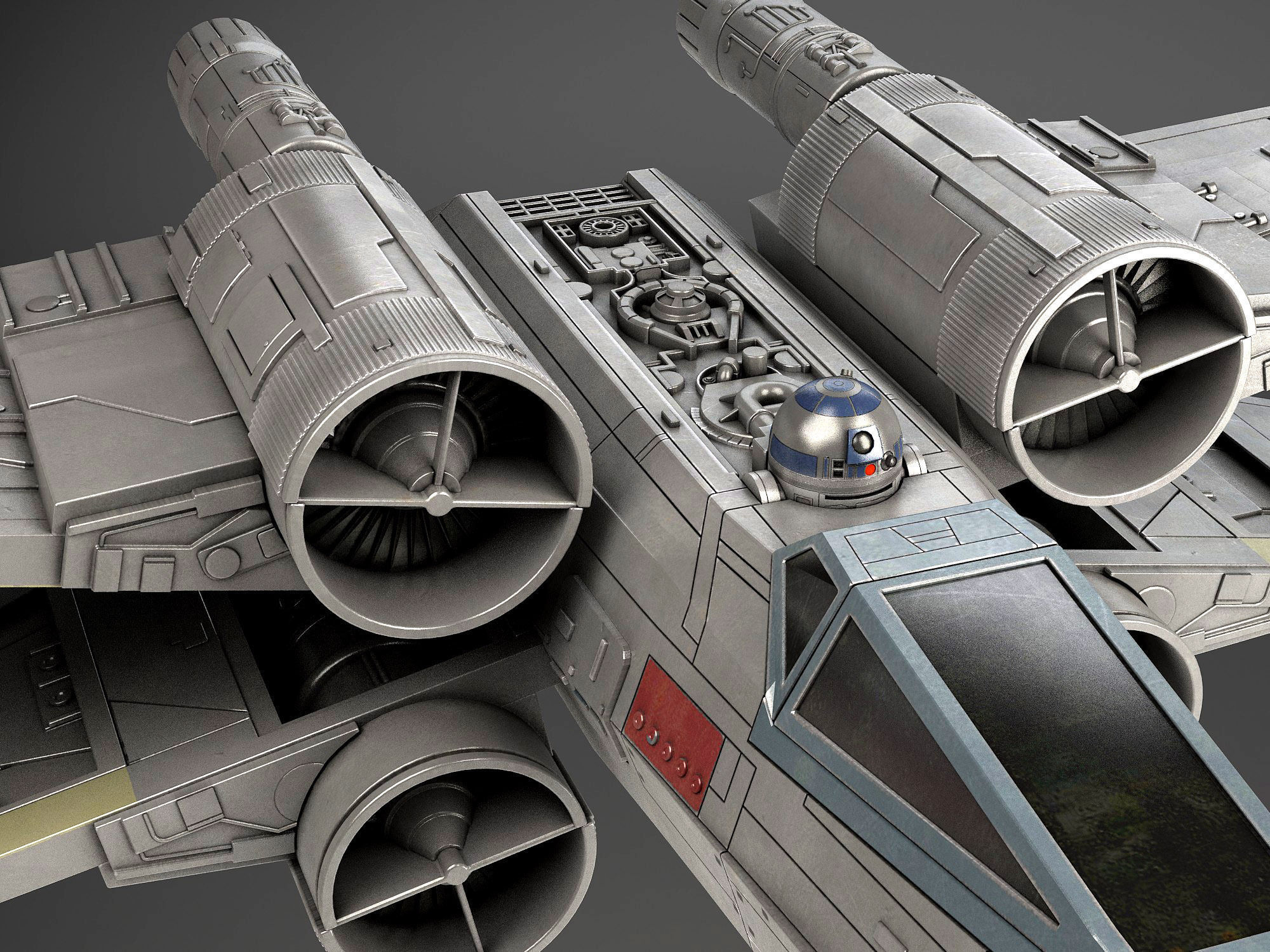 Star Wars X-Wing Fighter mk1 3D model_6