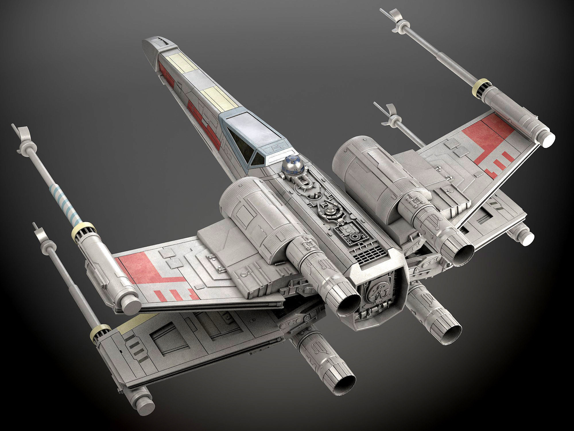Star Wars X-Wing Fighter mk1 3D model_4