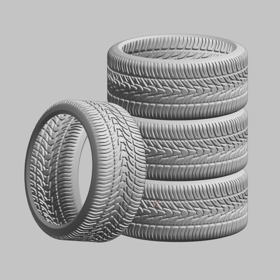 Sport Tire Print Ready 3D print model_2