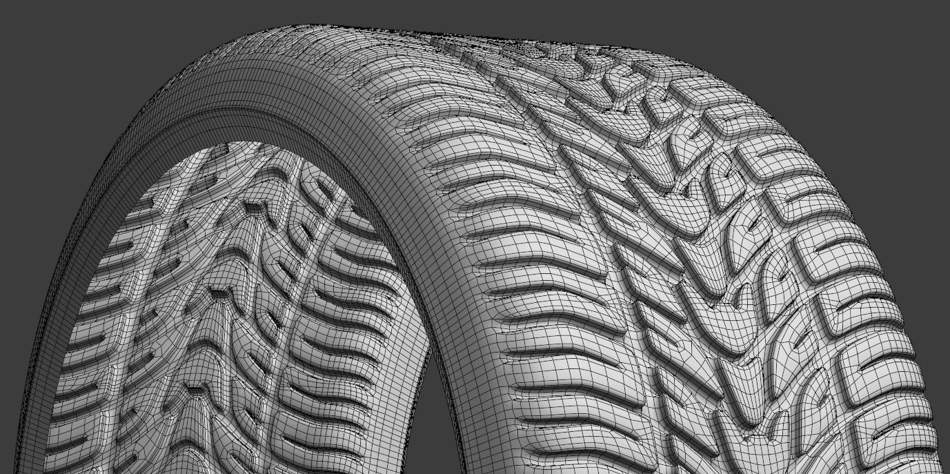 Sport Tire Print Ready 3D print model_7