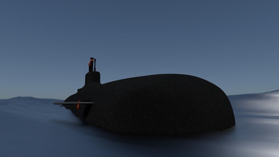 Russian Typhoon Class 3D model_4