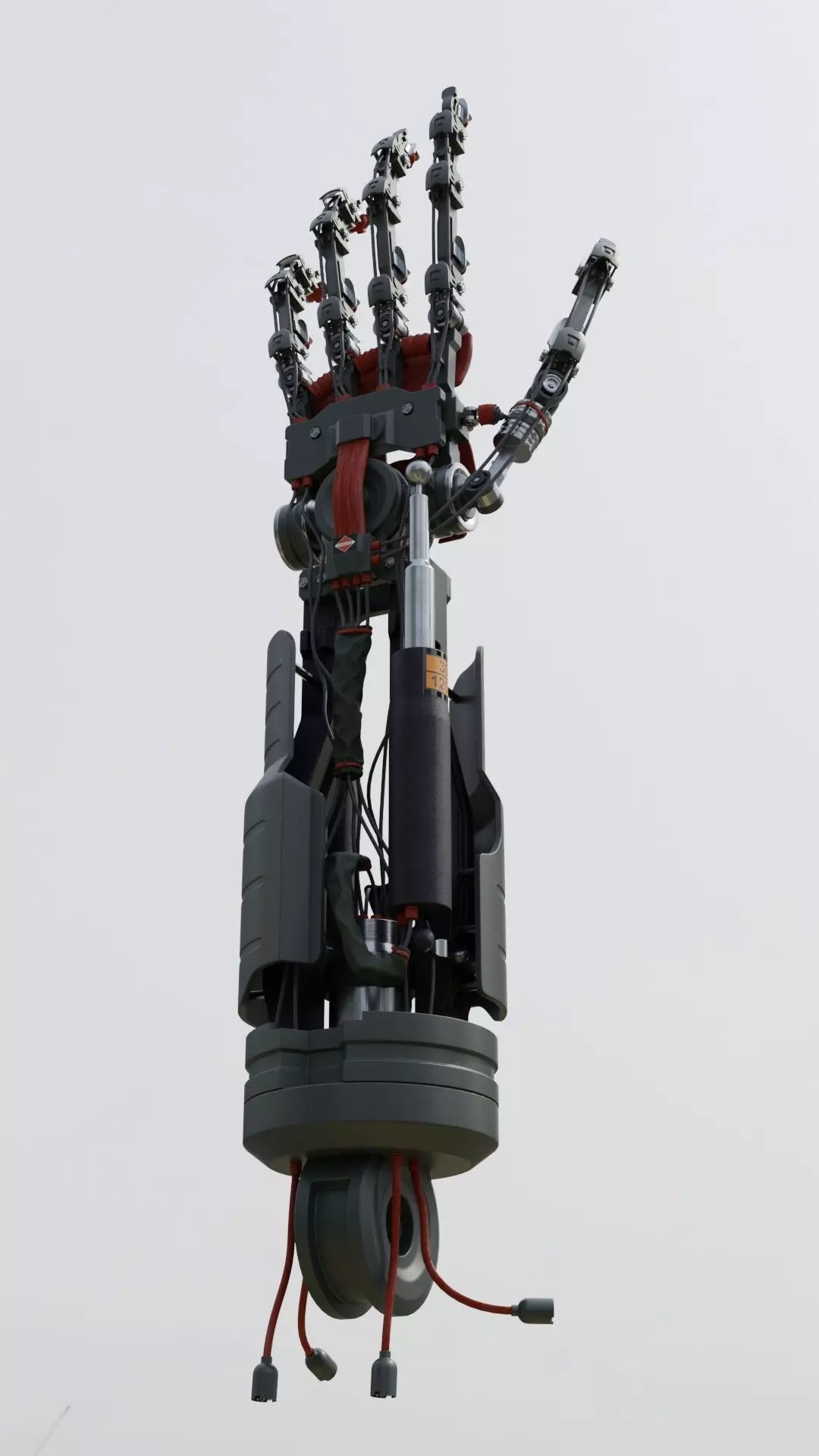 Sci Fi Robot arm 3D model_0