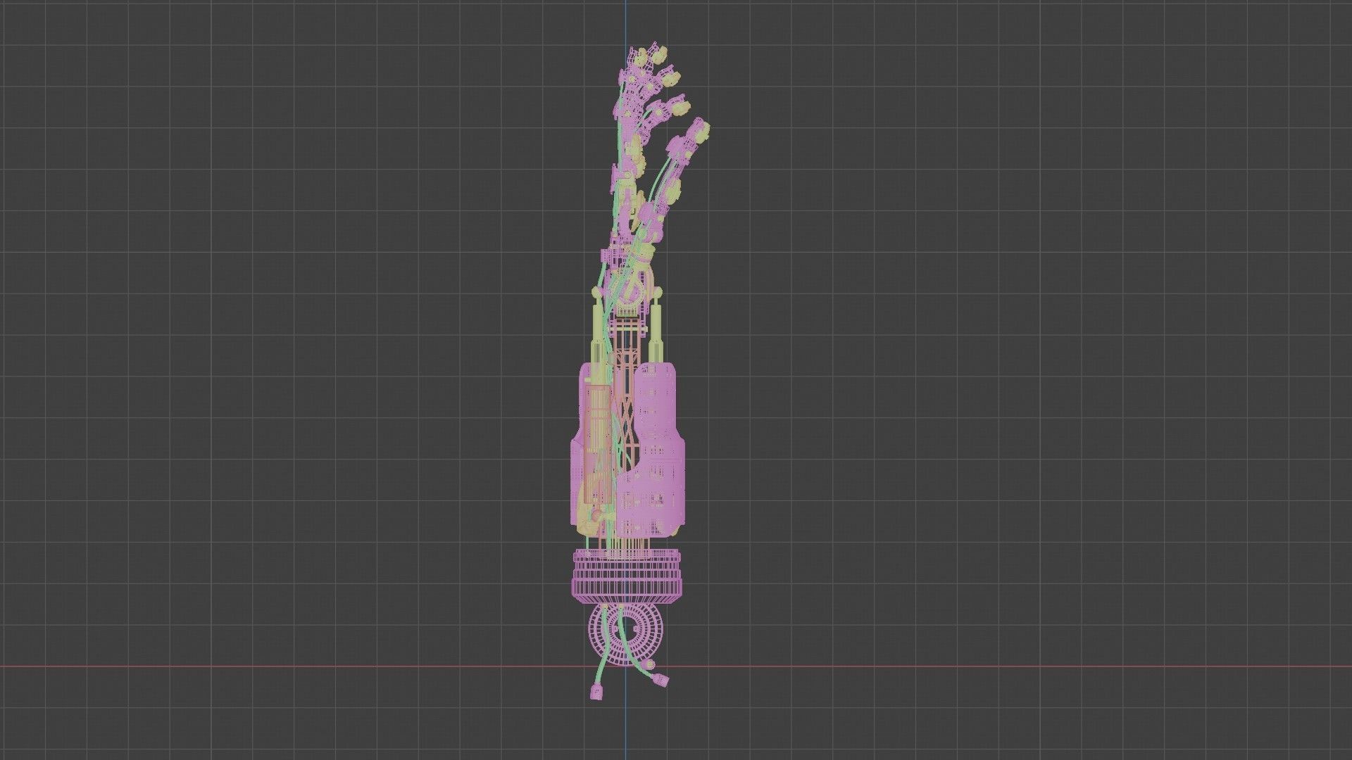 Sci Fi Robot arm 3D model_3