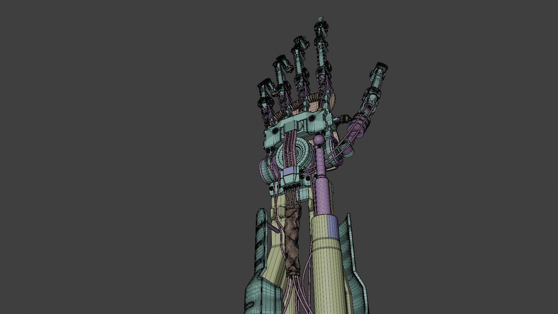 Sci Fi Robot arm 3D model_5