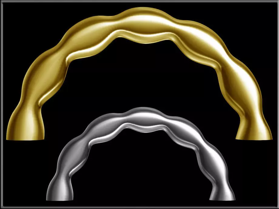 Flower Petals Band Ring 03 - Half Low-poly 3D model_0