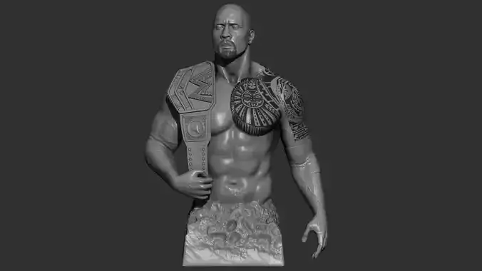 Bust The Rock - Dwayne Johnson 3D Print 3D print model