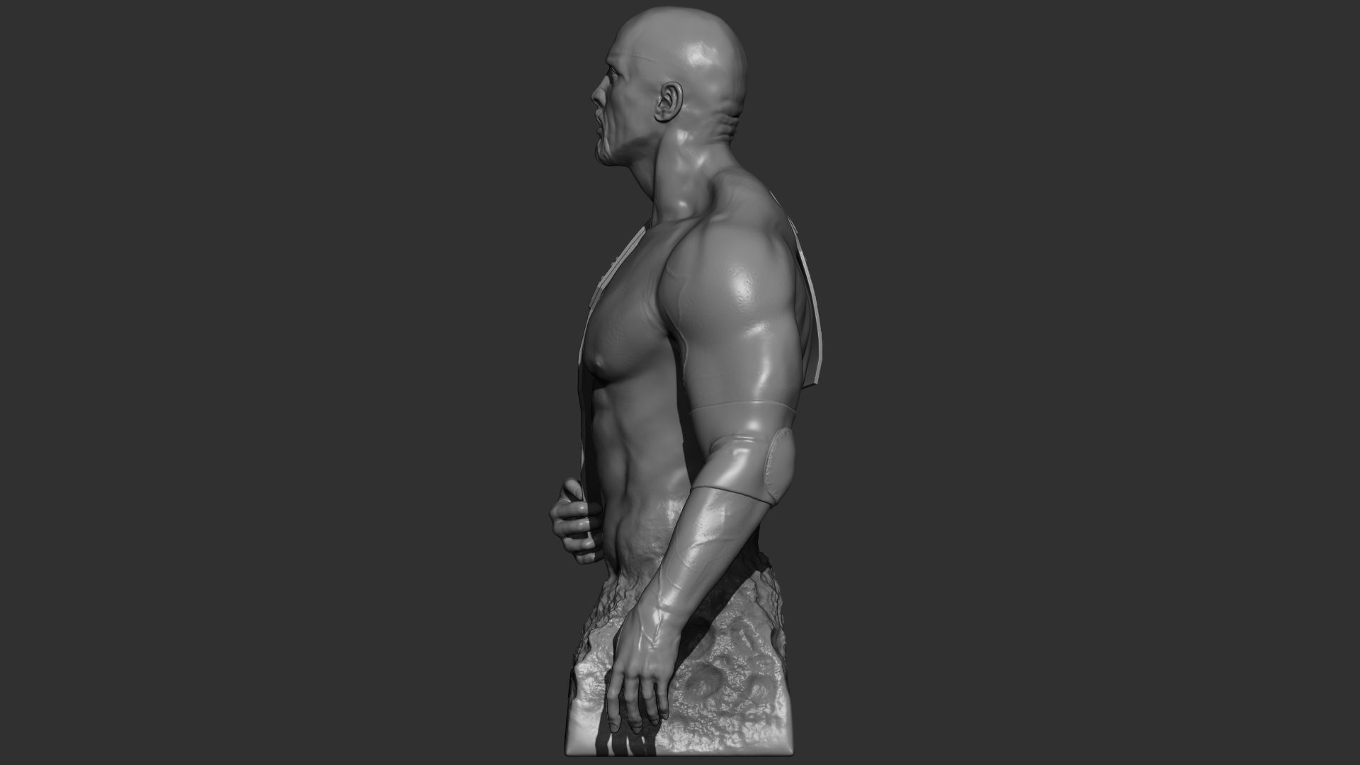 Bust The Rock - Dwayne Johnson 3D Print 3D print model_4