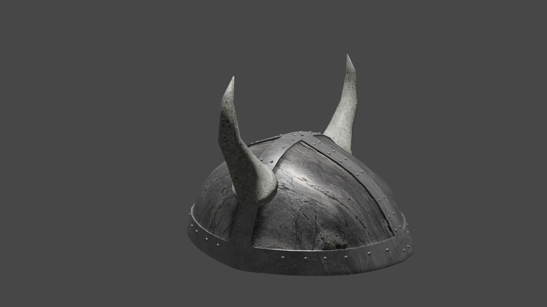 helmet viking with horns Low-poly 3D model_13