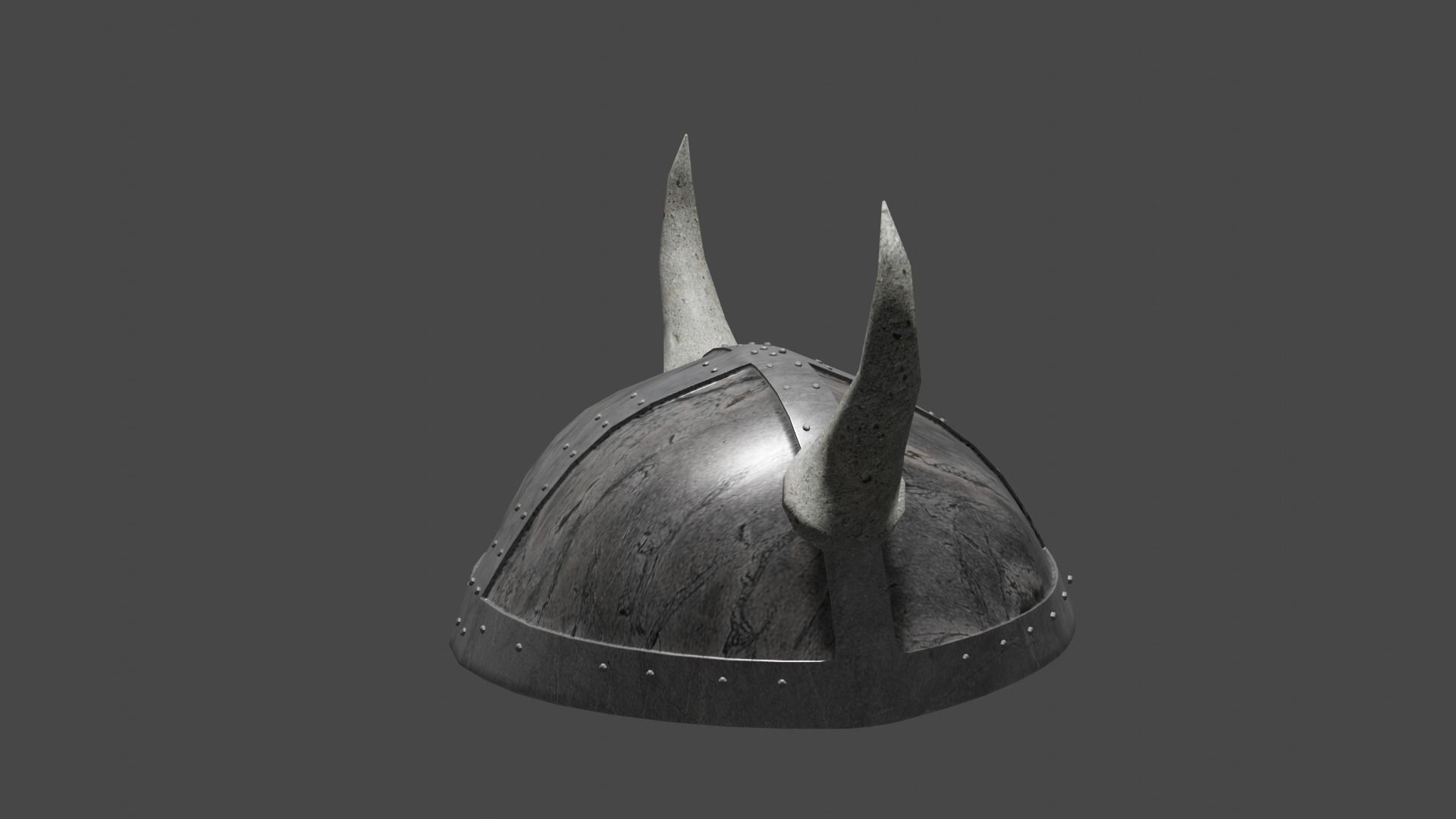 helmet viking with horns Low-poly 3D model_15