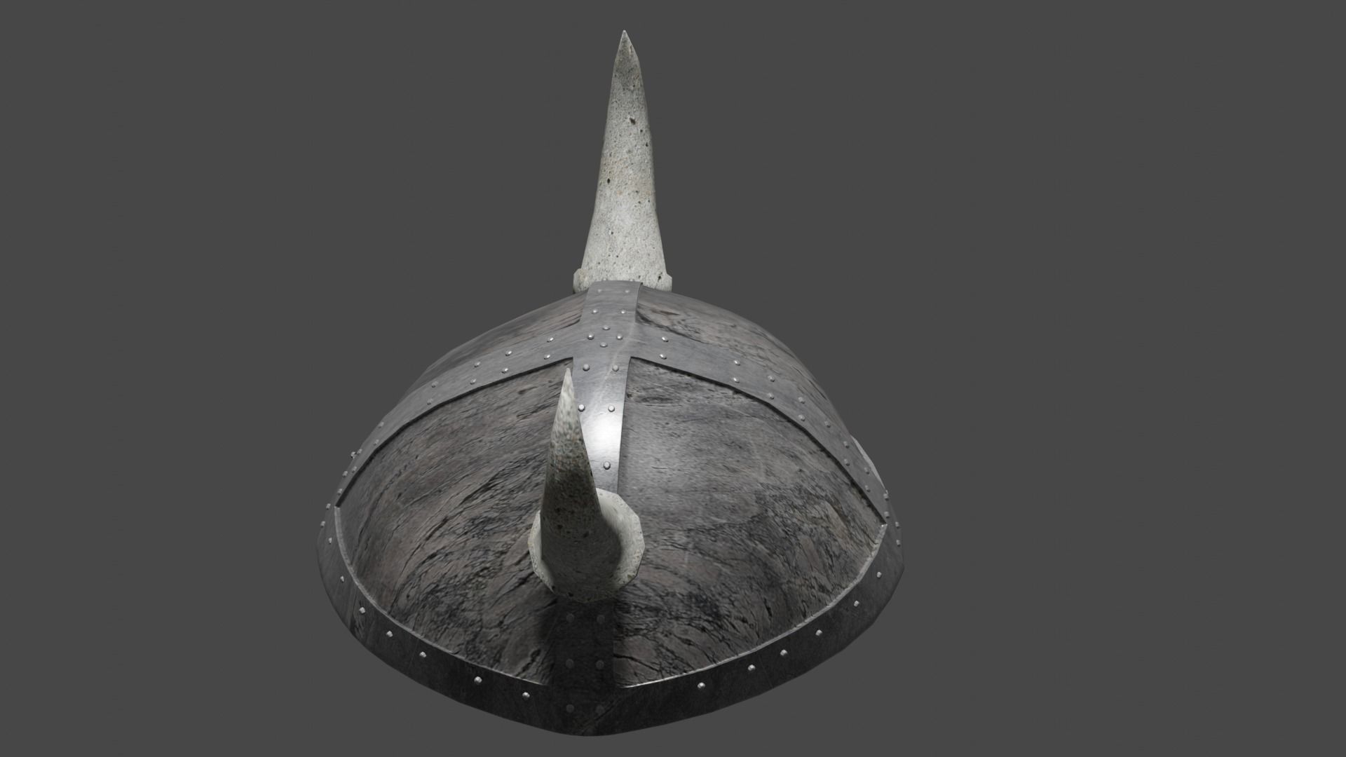 helmet viking with horns Low-poly 3D model_3