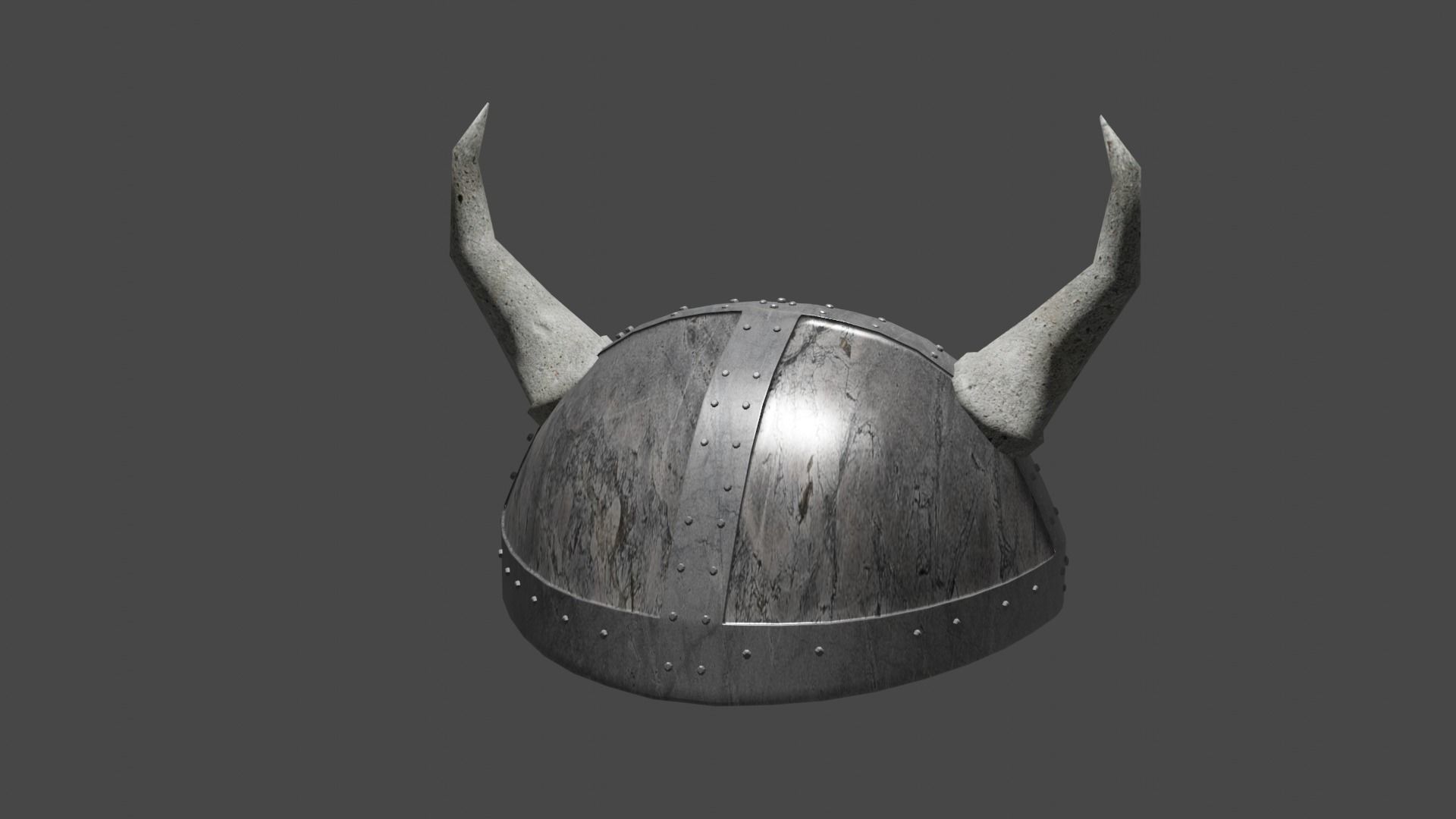 helmet viking with horns Low-poly 3D model_18