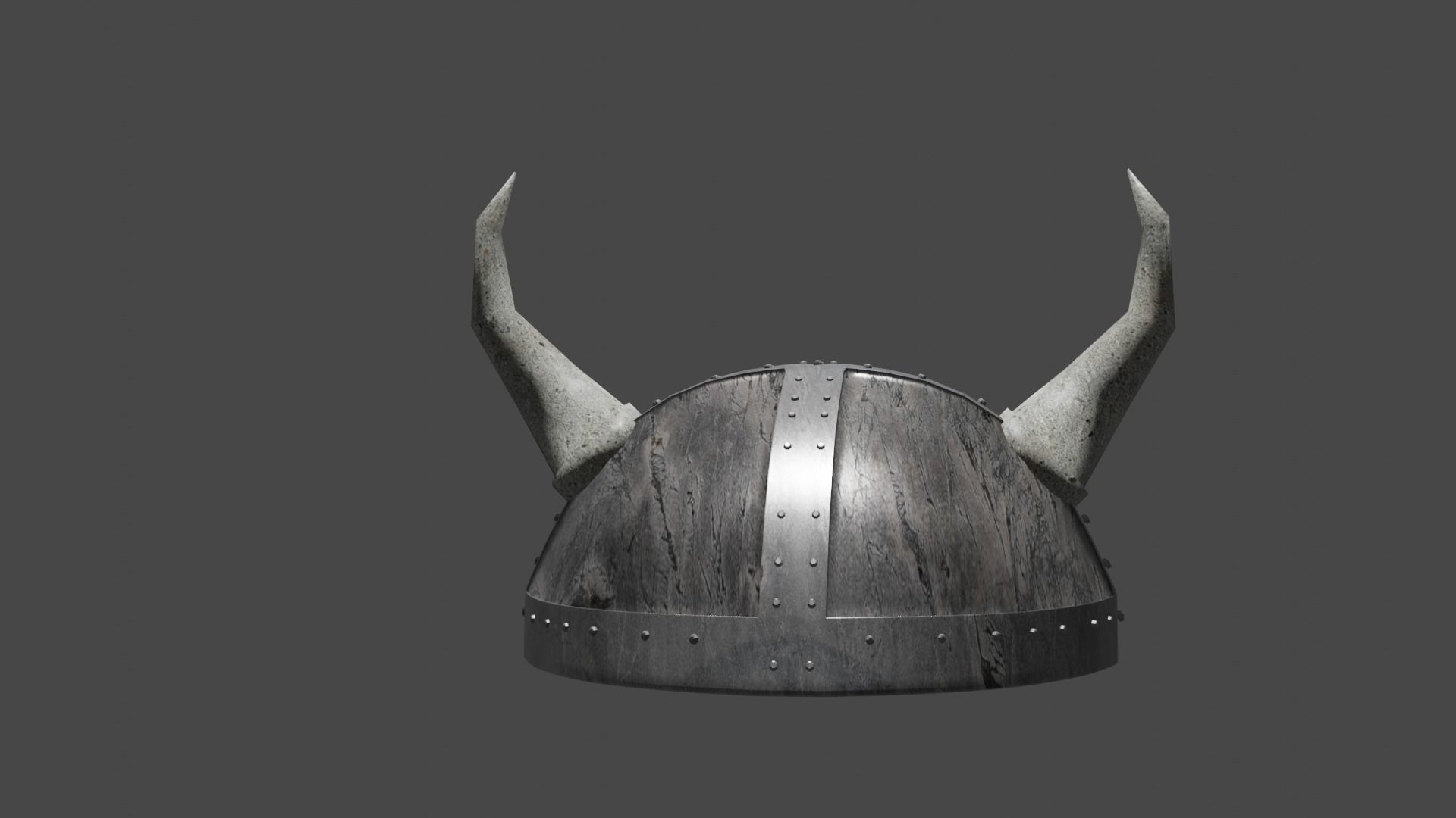 helmet viking with horns Low-poly 3D model_12