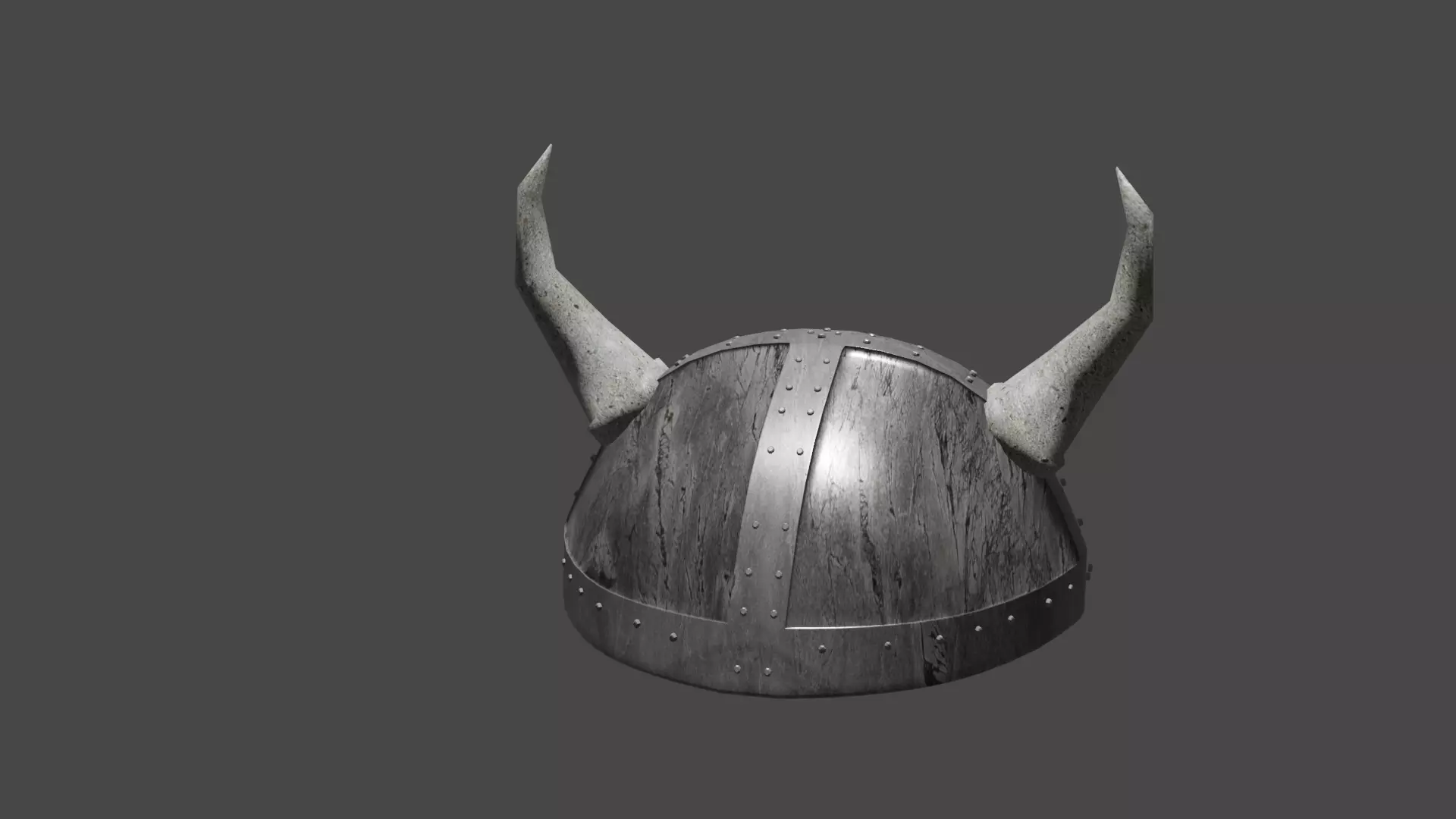 helmet viking with horns Low-poly 3D model_0
