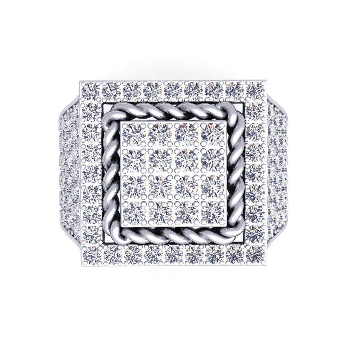 Mans Ring  3D print model_10